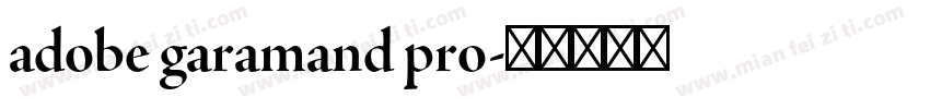 adobe garamand pro字体转换